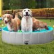 Foldable Dog Swimming Pool Portable Pet Bath, 100x30cm