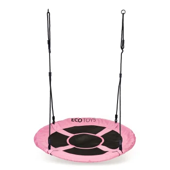 Kids Outdoor Nest Swing ECOTOYS 100cm 150kg, Pink