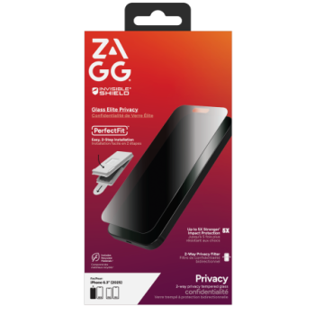 ZAGG Invisibleshield Glass Elite Privacy Glass  iPhone 17