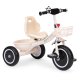 ECOTOYS Toddler Tricycle with Storage Baskets and Bell, Beige