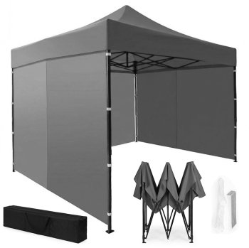 Pop-Up Gazebo 3x3m Automatic Event Tent MultiGarden, Grey