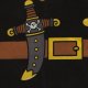 Kids Pirate Carnival Costume (3-8 Years), Black/Brown