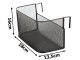 Hanging Metal Organizer Basket for Doors and Shelves, Black