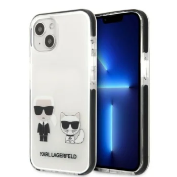 Karl Lagerfeld Karl & Choupette Case for iPhone 13 mini, White