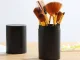 Professional Makeup Brush Set with Case, 12 pcs, Black/Brown