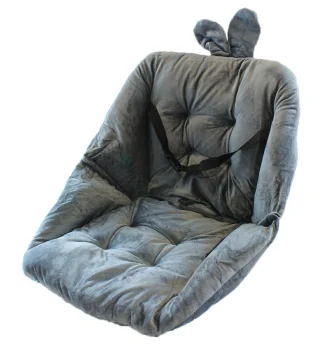 Chair Cushion with Backrest 45x45 cm, Grey