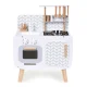 Wooden play kitchen for children with oven, stove, sink and 9 accessories, ECOTOYS