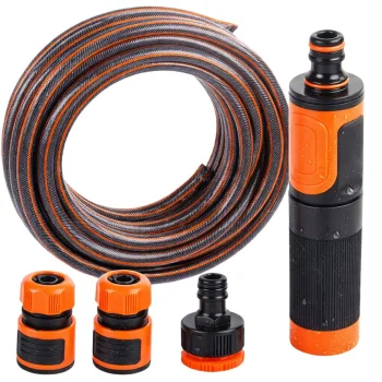 DIVODV Garden Hose 1/2", 30m, 4-layer + Spray Gun Set