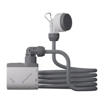 Flextail Tiny Shower-W portatīvā duša ar sūkni, balta