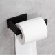 Ruhhy 25067 Adhesive Wall Mount Toilet Paper Holder, Black