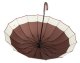 Large Elegant Umbrella XXL, Brown