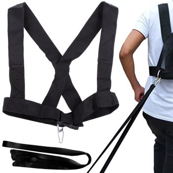 Fitness Sled Harness Speed Trainer with Pull Strap for Resistance Training