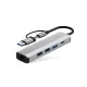 Tech-Protect HB03 5in1 USB-C & USB-A Hub Adapter with RJ45 - Gray
