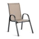 Sofotel So-980 Garden Chairs, Textilene, Beige/Graphite, 4 Pcs