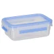 Emsa Clip & Close Food Container Set 0.55 L, 3 Pack, Transparent/Blue