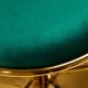 Velvet Makeup Chair 4Rico QS-B313a, Green