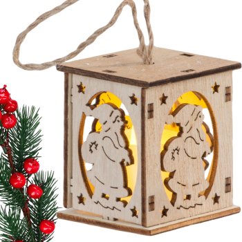 Wooden Lantern, Christmas Tree Decoration