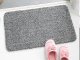 Īpaši absorbējošs kāju slaukāmais paklājs Clean Step, pelēks