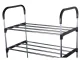 4-Tier Shoe Rack, 12 Pairs, Silver