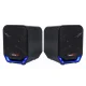 Audiocore AC865 B 2.0 Computer Speakers 6W USB 3.5mm with LED, Black