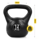 4Fizjo Kettlebell 12 kg, Black