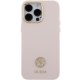 Guess iPhone 15 Pro Max Case Silicone Logo Strass 4G, Pink