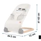 NK-52 Nukido Lounger Rocker Chair with Toys, Beige