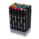 Double-Sided Alcohol Markers in Case 24 pcs + Stand