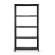 5-Tier Storage Shelving Unit ModernHome, 90x40x180 cm, Black