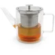 Bredemeijer San Remo 165024 double-walled glass teapot with filter, 1.0L