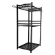Garden Tool Stand LUARO Garage Organizer for Rakes and Shovels, Black