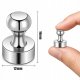 Neodymium Magnets for Fridge and Whiteboard, 16x12 mm, 16 pcs, Silver
