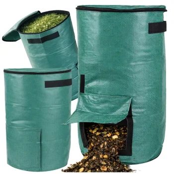 DIVODV Foldable Garden Compost Bag 60L