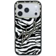 Karl Lagerfeld IML Signature Zebra Glitter MagSafe Case for iPhone 17/18 Pro Max - Gold