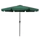MultiGarden Garden Parasol, 3m, Tiltable, with Crank, Green