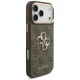 Guess 4G case for iPhone 18 Pro Max / 17 Pro Max with big strap, brown