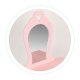 Wooden Kids Vanity Table with Mirror and Stool for Girls ECOTOYS