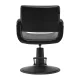 Hairdressing Chair Gabbiano Mataro Black with Black Base