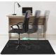 RUHHY Office Chair Mat for Hardwood Floors 90x130cm, Black