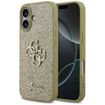 Guess Fixed Glitter Big 4G Phone Case Cover iPhone 17 - gold