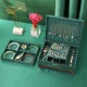 Jewellery Box Organiser with Drawer, Green