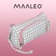 Maaleo 00024509 Two-Compartment School Pencil Case, White Checkered