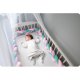 Ricokids 3m Crib Bumper, Mint/Pink/Purple