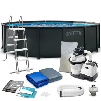 Frame Pool Intex Ultra XTR Frame 488 x 122 cm with Sand Filter Pump Set