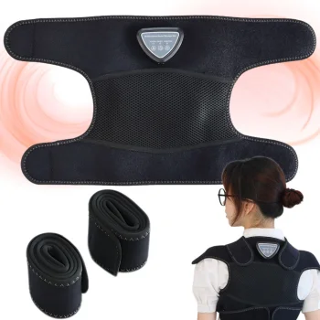 Electric Body Massager with Heating Function, Black