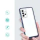 Hybrid Armor Clear 3 in 1 Case for Samsung Galaxy A73, Blue
