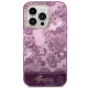 Guess Porcelain Collection Case for iPhone 14 Pro Max - Fuchsia