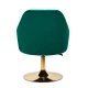 Velvet Swivel Beauty Chair 4Rico QS-BL14G, Green