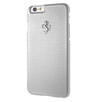 Ferrari Perforated Aluminum dėklas telefonui iPhone 6 / 6s, sidabrinis