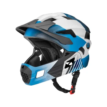 Rockbros TS-61 Kids' Bike Helmet with Detachable Chin Guard Size S (48-52 cm) - Blue